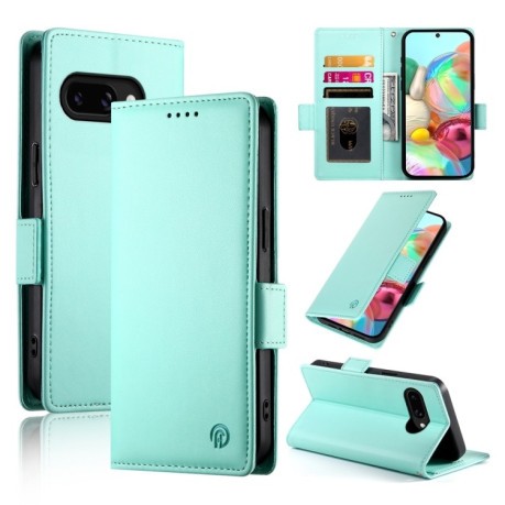 Чохол-книжка Side Buckle Magnetic Frosted Leather для Google Pixel 9a - зелений