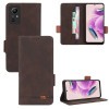 Чохол-книжка Magnetic Clasp Flip для Xiaomi Redmi Note 12S 4G - коричневий