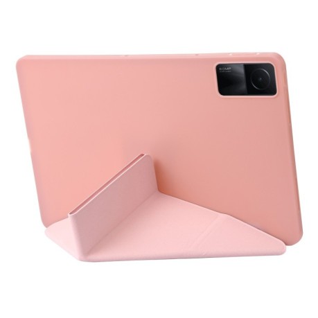 Чехол-книжка EsCase Deformation для Xiaomi Redmi Pad SE - розовое золото