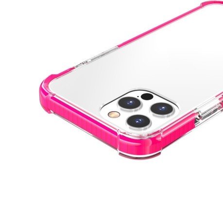 Ударозащитный чехол Four-corner на iPhone 13 Pro - розовый