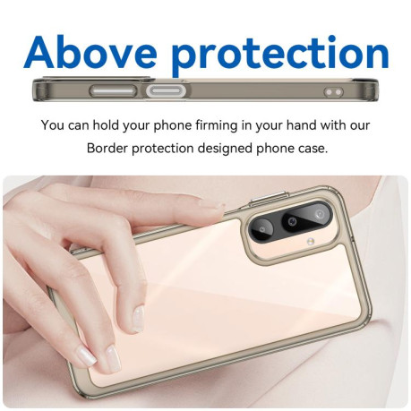 Противоударный чохол Colorful Acrylic Series для Samsung Galaxy M16 5G - серый