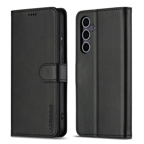 Чехол книжка LCIMEEKE Calf Texture на Samsung Galaxy A16 5G - черный