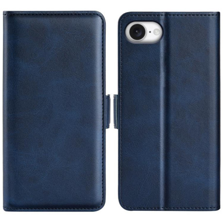 Чехол-книжка Dual-side Magnetic Buckle для iPhone 16e - синий