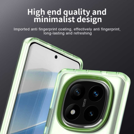 Протиударний чохол MagSafe Holder PC Hybrid для Xiaomi Redmi Note 14 5G - зелений