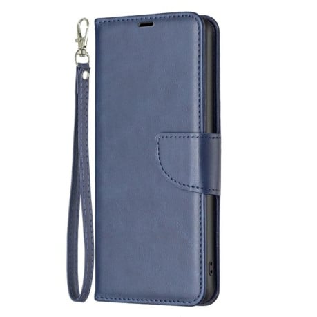 Чехол-книжка Lambskin Texture Pure Color на Xiaomi Redmi 15C 5G/4G EU 173mm/Poco C85 5G - синий