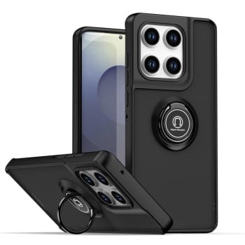 Чехол Q Shadow 1 Series с подставкой на Motorola Edge 60 Pro - черный