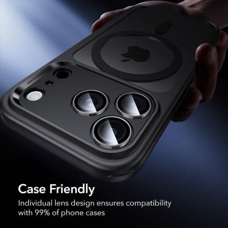 Защитное стекло на камеру ESR Armorite Camera на iPhone 14 Pro / Pro Max / 15 Pro / Pro Max / 16 Pro / Pro Max / 17 Pro / Pro Max - Clear