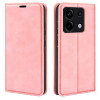 Чехол-книжка Retro Skin Feel Business Magnetic на Xiaomi Redmi Note 13 Pro 5G/Poco X6 5G - розовый