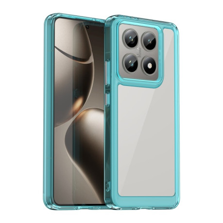 Противоударный чехол Colorful Acrylic Series для Xiaomi 14T - синий