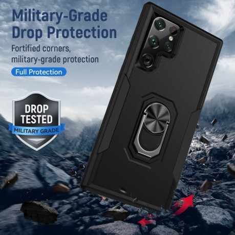 Противоударный чехол Pioneer Armor для Samsung Galaxy S23 Ultra 5G - черный