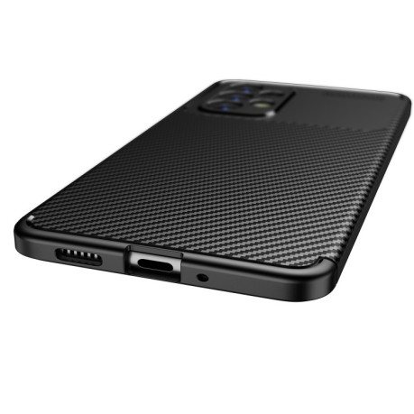 Ударозащитный чехол HMC Carbon Fiber Texture на Samsung Galaxy A33 5G - черный