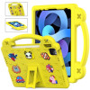 Противоударный чехол Handle Kickstand Children EVA для iPad 11(2025)/iPad 10.9 (2022) - желтый