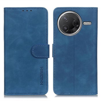 Чохол-книжка KHAZNEH з матовою фактурою Cowhide та магнітним хлястиком на Xiaomi Poco F7 Pro / F7 Ultra - синій