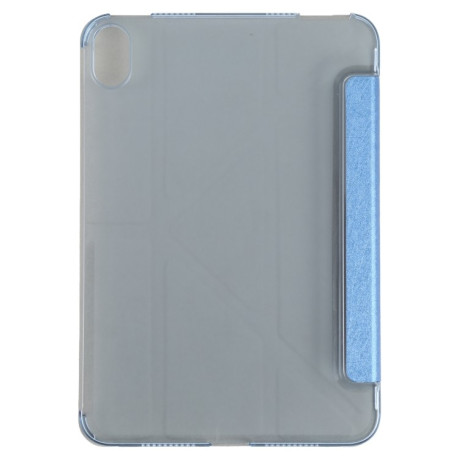 Чехол-книжка Silk Texture Horizontal Deformation для iPad mini 6 - голубой
