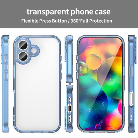 Чехол PC Hybrid TPU Airbag Shockproof для iPhone 17 - синий