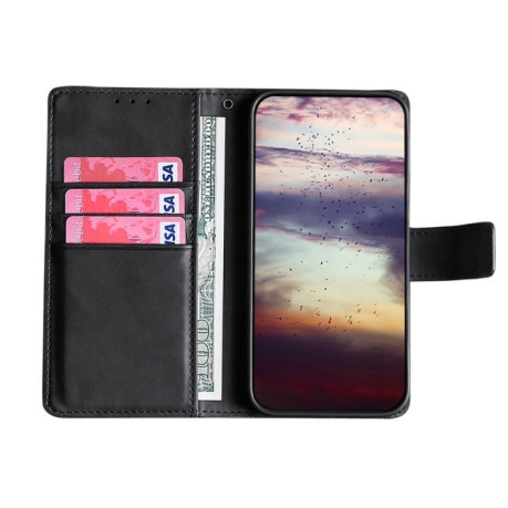 Чехол-книжка Skin Feel Crocodile Texture для  Vivo Y72 5G / iQOO Z3 - черный