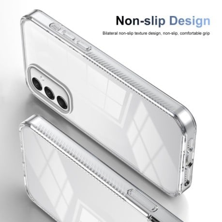 Противоударный чехол Anti-slip Clear Acrylic Hybrid для Samsung Galaxy A16 5G - прозрачный