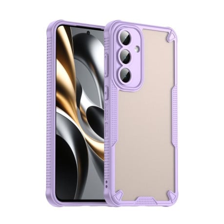 Противоударный чехол Armor Glaze гибрид на Samsung Galaxy S25 FE 5G - фиолетовый