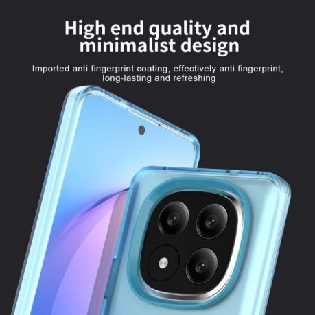 Противоударный чехол MagSafe Holder PC Hybrid для Xiaomi Redmi Note 14 Pro+ 5G - синий