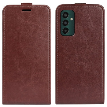 Фліп-чохол R64 Texture Single на Samsung Galaxy M13 4G - коричневий