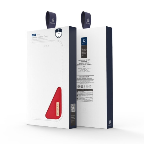 Шкіряний чохол-книжка DUX DUCIS Hivo Series  для Samsung Galaxy S25 5G - червоний