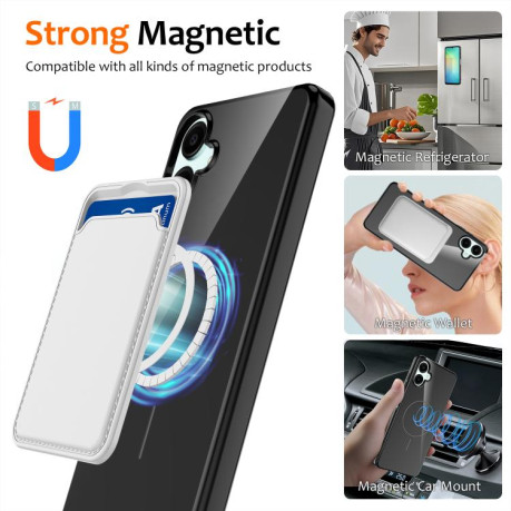 Противоударный чехол Glossy TPU Shockproof MagSafe на Samsung Galaxy А06 5G - черный