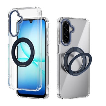 Чохол Abeel Q-Luck з MagSafe і поворотним тримачем на Samsung Galaxy A17 5G / 4G — темно-синій