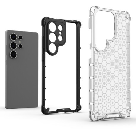 Противоударный чехол Honeycomb на Samsung Galaxy S25 Ultra 5G - черный