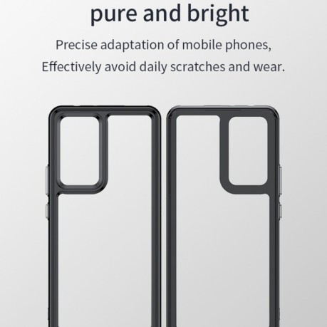 Противоударный чехол Colorful Acrylic Series для Xiaomi 12 Pro / 12S Pro - черный
