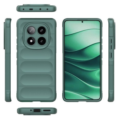 Силіконовий чохол Magic Flannel для Xiaomi Redmi Note 14 Pro 5G/Poco X7 - зелений