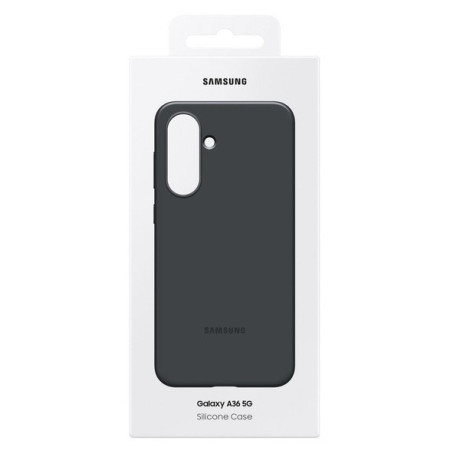 Оригинальный чехол Samsung Silicone Case на Samsung Galaxy A36 5G - black(EF-PA366CBEGWW)