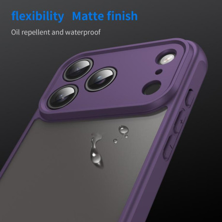 Чехол Fan Dun Series TPU Hybrid PC на iPhone 17 Pro Max - фиолетовый