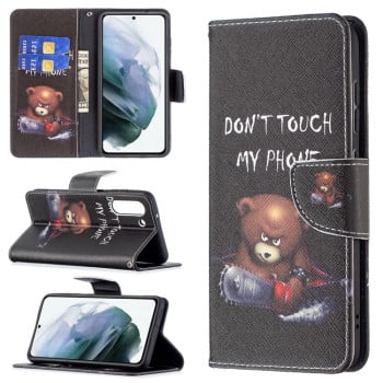 Чохол-книжка Colored Drawing Series Samsung Galaxy S21 FE - Bear