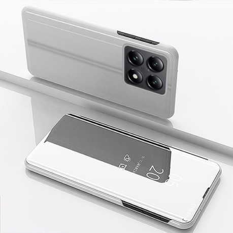 Чохол книжка Clear View на Xiaomi 14T Pro - сріблястий