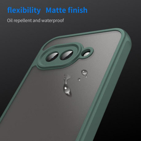 Чохол Fan Dun Series TPU Hybrid PC Frosted на Google Pixel 9a - зелений