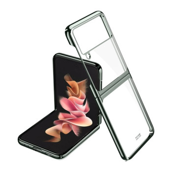 Противоударный чехол Symphony Plating для Samsung Galaxy Z Flip3 5G - зеленый