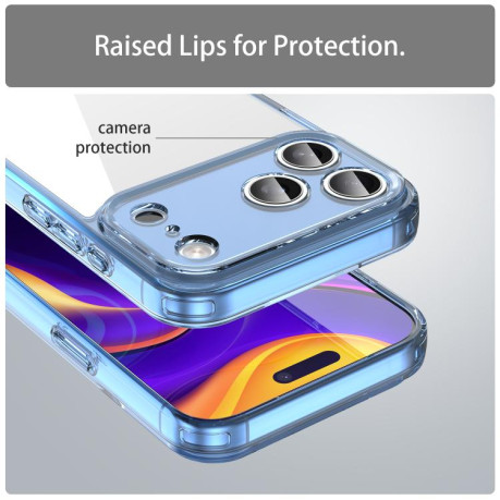 Чехол PC Hybrid TPU Airbag Shockproof для iPhone 17 Pro Max - синий