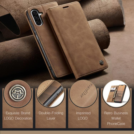 Чохол-книжка CaseMe-013 Multifunctional  для Samsung Galaxy A26 5G - коричневий