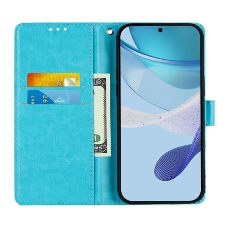 Чохол-книжка Colored Drawing Pattern Plain Weave Leather для Xiaomi 14T Pro - Butterfly