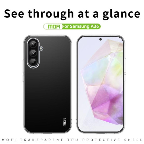 Ультратонкий чохол MOFI Ming Series для Samsung Galaxy A36 - прозорий