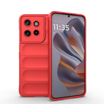 Силіконовий чохол Magic Flannel для Motorola Edge 50 Neo - червоний