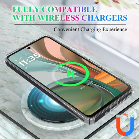 Чохол Clear Case MagSafe Simple Magnetiс для Motorola Moto G75 - прозорий