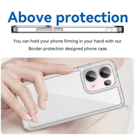 Противоударный чохол Colorful Acrylic Series для OPPO Reno13 Pro - прозрачный