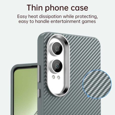 Ударозащитный чехол Carbon Fiber Series IMD на OnePlus Nord CE4 Lite 5G - серый