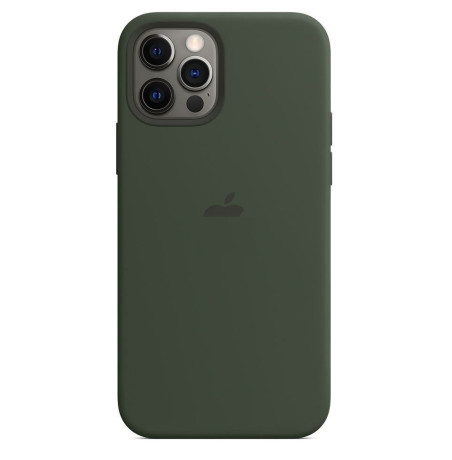 Силиконовый чехол Silicone Case Cyprus Green на iPhone 12 Pro Max (без MagSafe) - премиальное качество