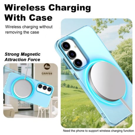 Чохол IMAK Candy Series з MagSafe на Samsung Galaxy S25 FE 5G - синій