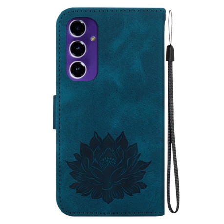 Чохол-книжка Lotus Embossed для Samsung Galaxy S24 FE 5G - синій