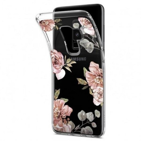 Оригінальний чохол Spigen Liquid Crystal Samsung Galaxy S9+ Plus Blossom Flower