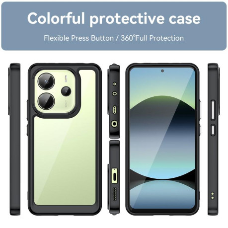 Протиударний чохол Colorful Acrylic Series для Redmi Note 14 4G 164.84mm - чорний