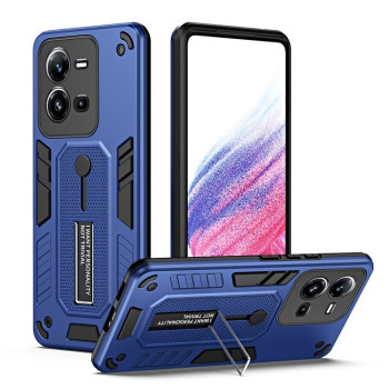 Протиударний чохол Variety Brave Armor Finger Loop Holder для Vivo V25 5G / V25e - синій